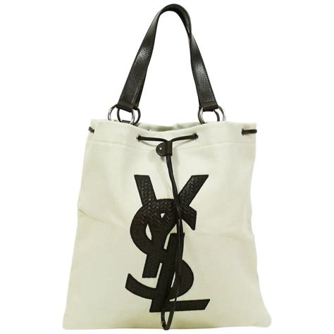 ysl bag canvas|saint laurent canvas tote bag.